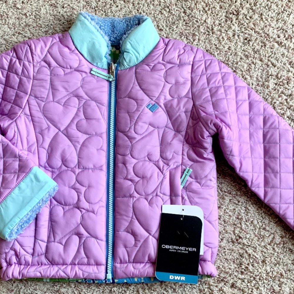 NWT Obermeyer Toddler Girls Puffer Jacket -  size 3/3T - Purple